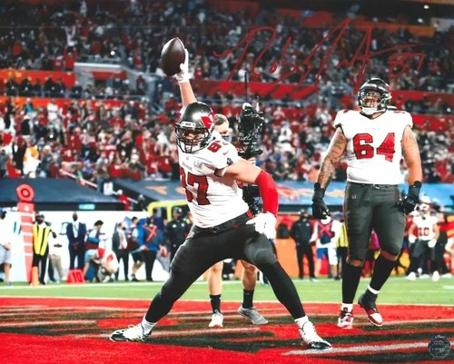 Rob Gronkowski Signed Autographed Tampa Bay Buccaneers 8x10 Photo with COA/Holo