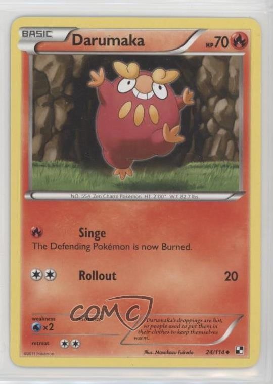 Darumaka Pokemon Black & White Base Set #24