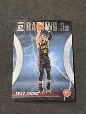2023-24 Panini Donruss Optic Basketball Trae Young Raining 3s #19 - Hawks