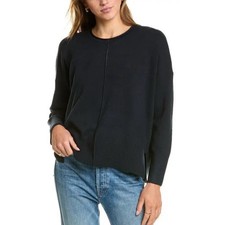 NWT French Connection Black Babysoft Oversized Boxy Sweater Lounge Classic M
