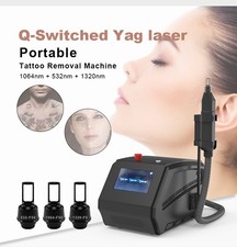 Professional Nd:YAG Laser Eyebrow Tattoo Removal Machine 532 1064 1320nm 3-in-1