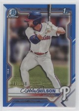 2021 Bowman Draft Chrome Blue Refractor 140/150 Ethan Wilson #BDC-140 o8g