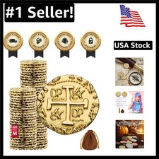 Collectible Pirate Coin Set - 100 Large Gold Coins for Cosplay  Pirate Parties