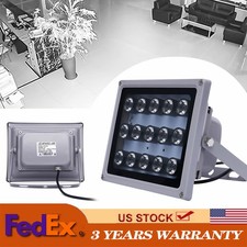 30W 12V IR Infrared Illuminator Lamp Night Vision Security Floodlight For CCTV