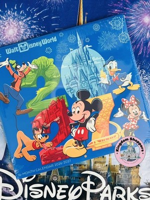2026 2027 Walt Disney World Full Color 16 Month Official Calendar