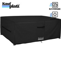 GartenmöBel Abdeckung Wasserdicht Uv-BestäNdig 300X200X90Cm Schwarz SchutzhüLle