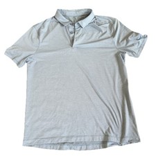 Lululemon Men's Evolution Short-Sleeve Polo Shirt in Washed Denim Medium