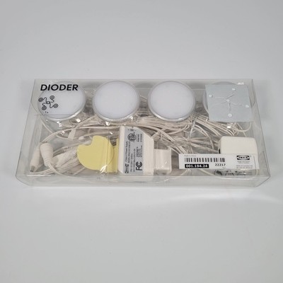 IKEA Dioder LED Puck Lights 001.194.24 22217 Under Cabinet Lighting Brand New