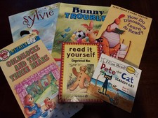 Lot of 6 Early Easy Reader Picture Children's Books Scholastic Pete the Cat