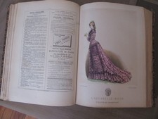 RECUEIL IN FOLIO  96 GRAVURES DE MODE 1879 MAGNIFIQUE ET RARE ENSEMBLE