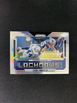 2024 Panini Prizm Lockdown Silver #11 Zaire Franklin Indianapolis Colts E2