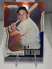 HARMON KILLEBREW HOF 2021 PANINI OLD SCHOOL RED, WHITE, AND BLUE PRIZM CARD OS-6