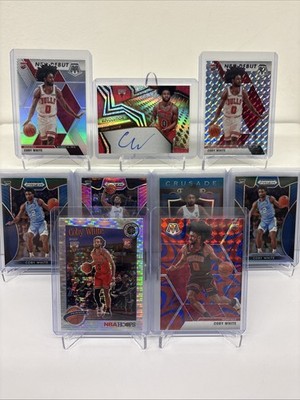 Refractor Lot (9) 2019-20 Panini Revolution - Coby White #RA-CWT (RC) Auto