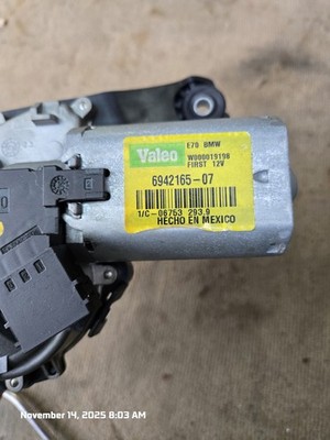 BMW X5 E70 Power Tailgate Liftgate Motor Valeo 6942165-07 OEM