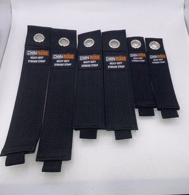 6 Heavy Duty Storage Straps ChinRose Garage RV Workshop Organizer   Mixed Sizes