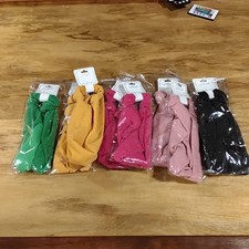 Princess Glitter Headbands 9 Ct NOS Black Pink Rose Gold Green