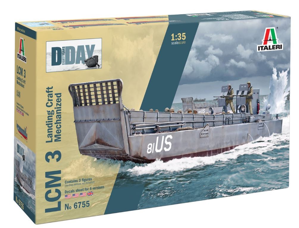 Bateau militaire LCM 3 Italeri maquette 1/35 pour diorama