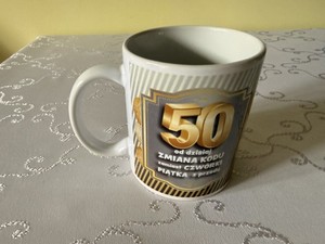 Kubek Ceramiczny 50 Urodziny 300ml Prezent na 50 Jubileusz Śmieszny Kubek