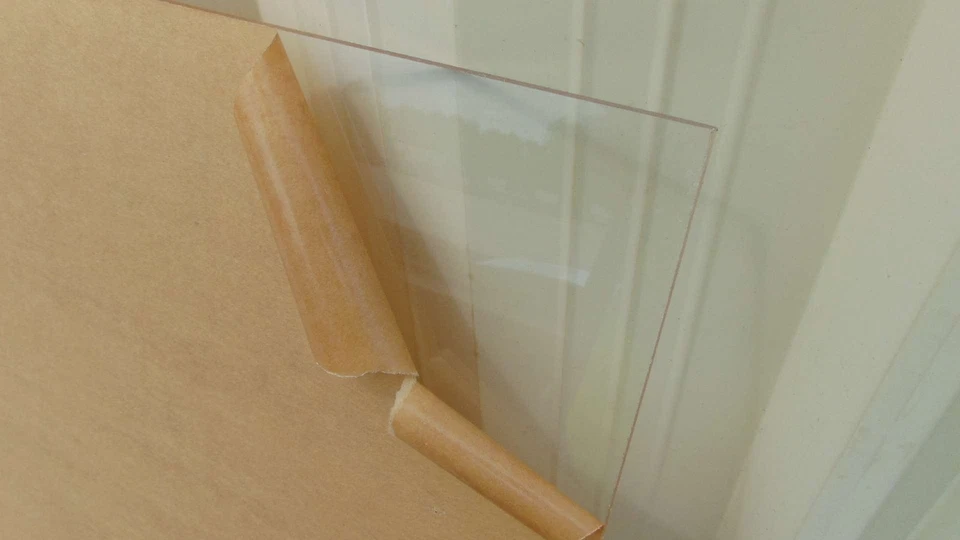 Plexiglass Sheet - 96" x 48" x 1/4" - Transparent, Acrylic, Synthetic Glass - Image 3 of 4