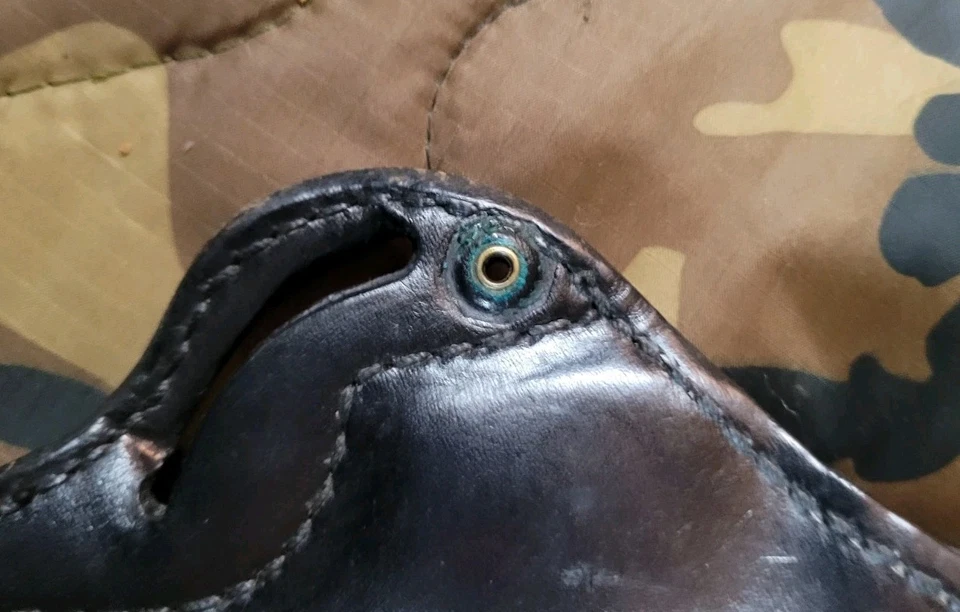 Funda de cuero Desantis 86 BERRETA 92 96 broches de presión rotos para mano derecha Foto 3 de 4