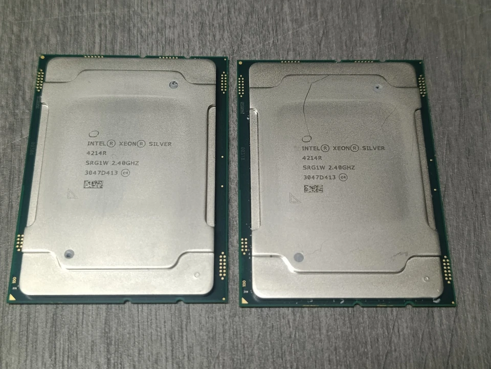 Lote de 2x procesadores Intel Xeon Silver 4214R SRG1W 2.4Ghz - Immagine 2 di 4