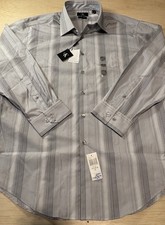 Calvin Klein Men's Non Iron Stretch Slim Fit Dress Shirt 17.5 32-33 NWT