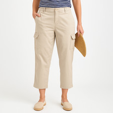 Ralph Lauren Polo Jeans Cargo Pants Womens 10 Beige Cotton Vintage Y2K