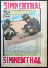 SIMMENTHAL pubblicità 1935 con giovani BALILLA - originale - dim 34*23.5 cm ca