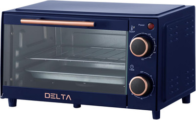 9L Toaster Oven, Small Countertop Electric Oven 750W, 60-Min Timer Auto Shut-Off