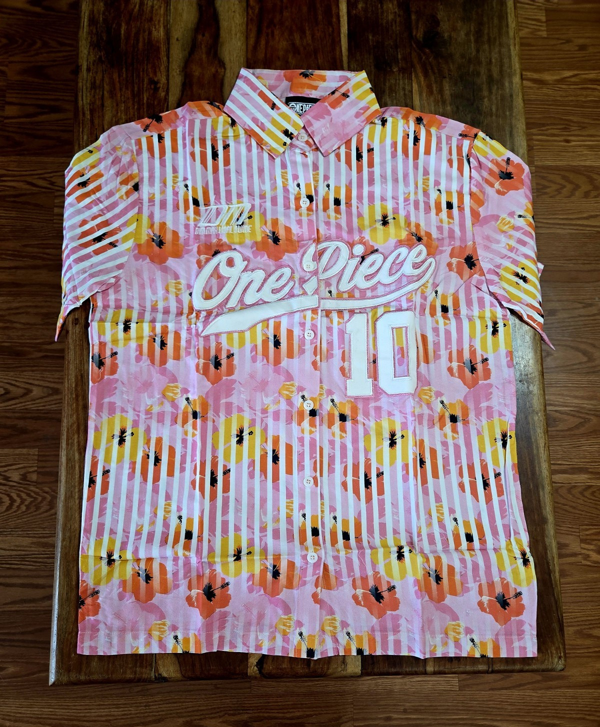 Steve Aoki's DIM Mak/One-piece Collab "Jinbe" Button-up Shirt.