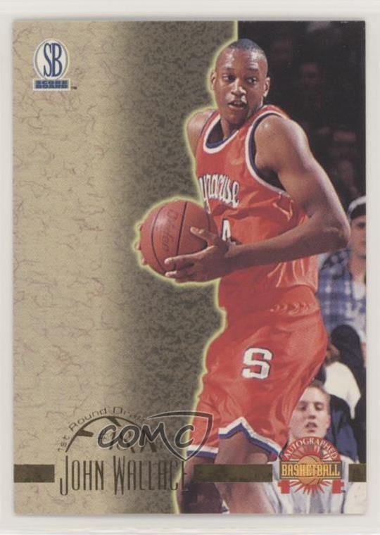 1996-97 Score Board Auto Basketball John Wallace #8 Rookie RC 0q3
