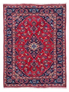 Amazing Hand Knotted Vintage Traditional Qashoun Wool Area Rug 5 x 3 Ft