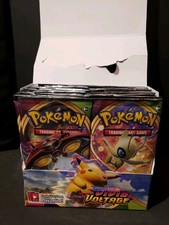 how many packs are in a vivid voltage booster box Pokemon Sword & Shield and a Storage Box featuring Pikachu Let's Open 2 Vivid Voltage