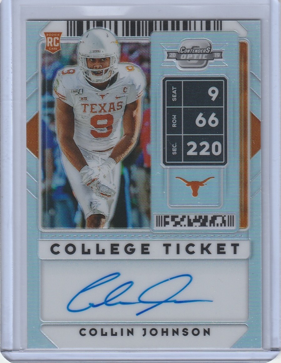 Collin Johnson Panini Contenders Draft Picks #114 Autograph