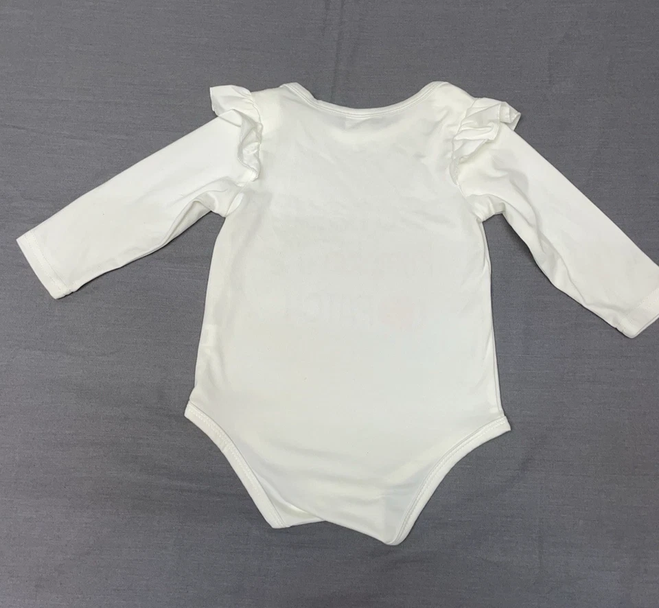 Body manga larga lindo calabaza en el parche 9-12 meses Foto 2 de 4