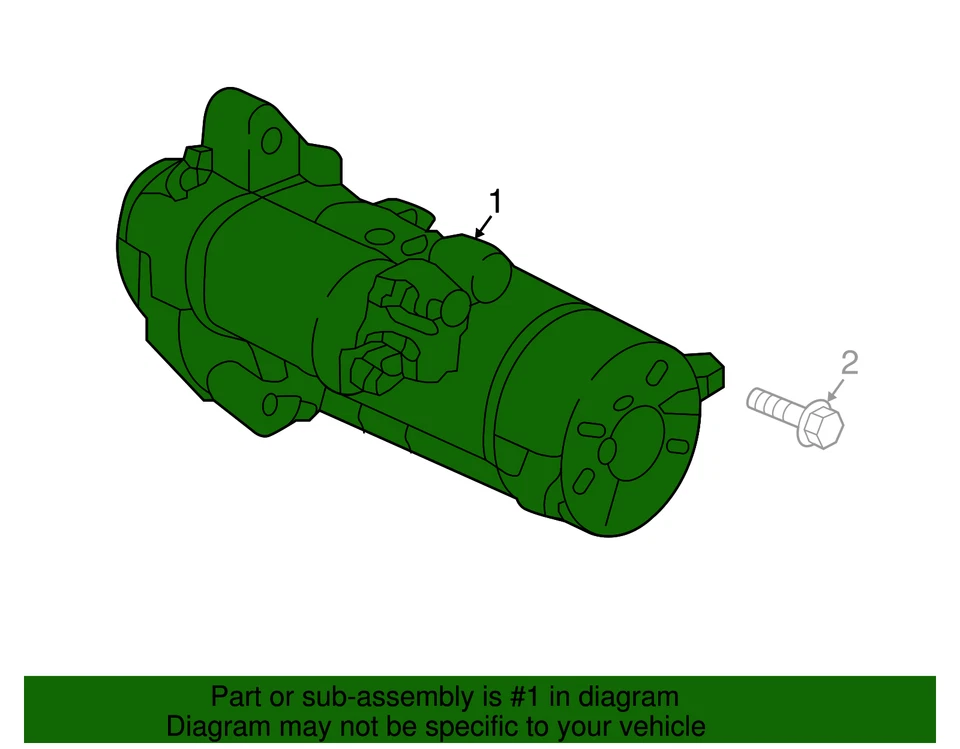 Genuine Nissan 2016-2019 Nissan TITAN XD - Starter 23300-EZ40A - Изображение 2 из 2
