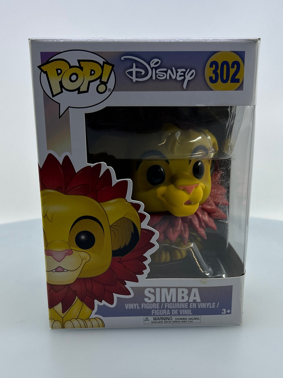 Funko Pop! Disney The Lion King Simba With Leaf Mane #302 Vinyl Figure Damaged