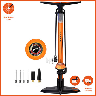 Fahrradpumpe Luftpumpe mit Manometer 160 Psi für Französische Ventile MTB