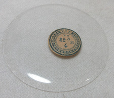 GLASS POCKET WATCH CRYSTAL 22 5/16 H 4 WATCHMAKER REPLACEMENT PART 747