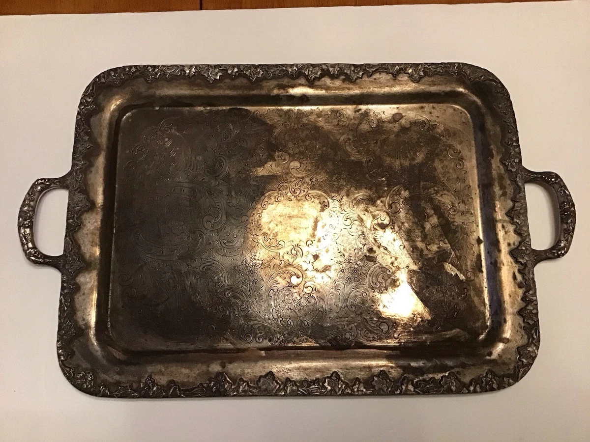 Forbes Silver Co In Antique Us Silver-Plated Platters & Trays for