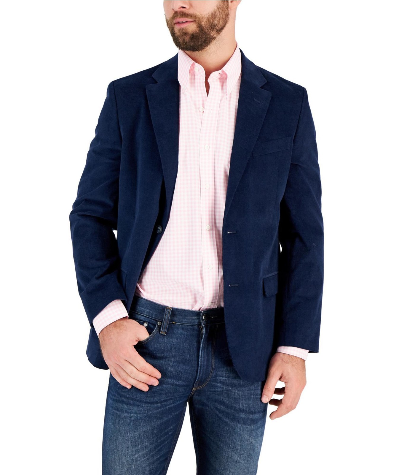 Куртки и блейзеры из эластичного вельвета Nautica Modern Fit Синий 44 Обычный 35590₽