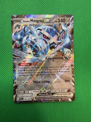 Steven's Metagross ex Holo Double Rare SV10: Destined Rivals 145/182 NM