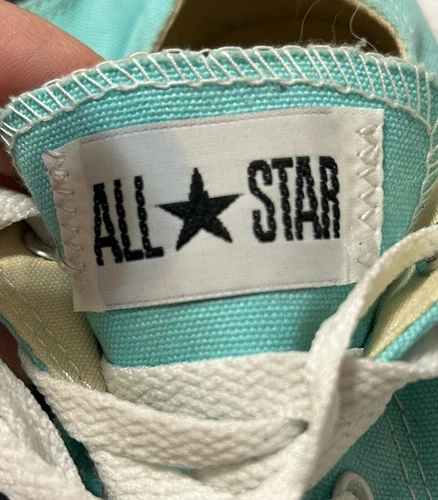Converse All Star Teal donna taglia 6 basse spiaggia estive vibrazioni costiere