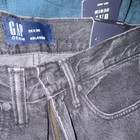 GAP Denim Men’s Relaxed Straight Leg Gray Dark Wash Jeans Mid Rise Zip — photo 4