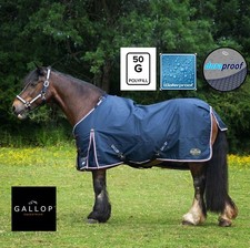GALLOP TROJAN DURAPROOF 50g WATERPROOF TURNOUT HORSE RUG Light Weight