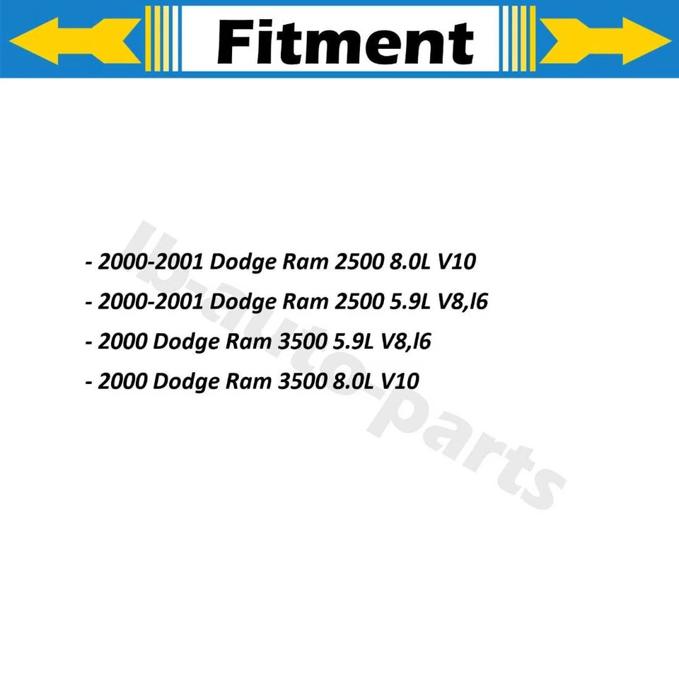 Cable de freno de estacionamiento trasero Dorman 2x para Dodge Ram 2500 2000-2001 8,0 L Foto 2 de 4