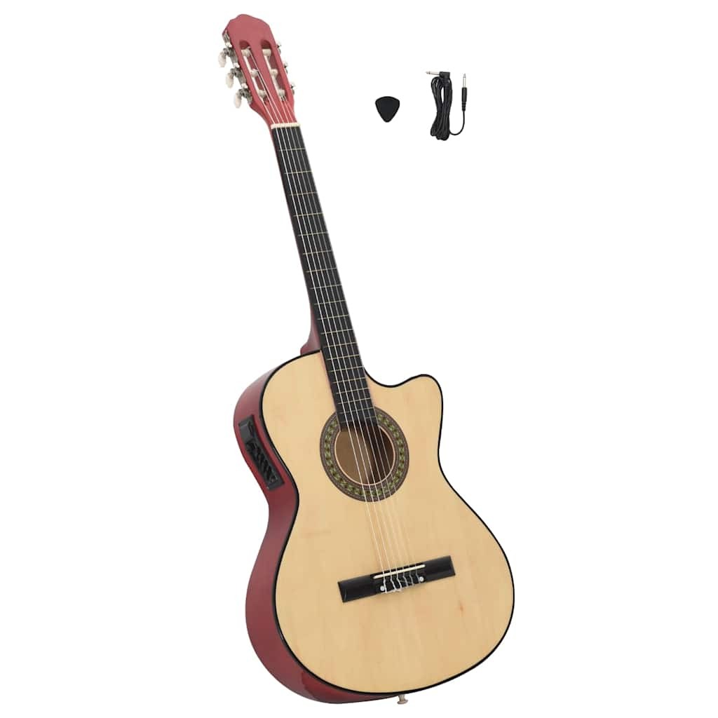Chitarra Acustica Western Cutaway con Equalizzatore 6 Corde Colori Vari vidaXL