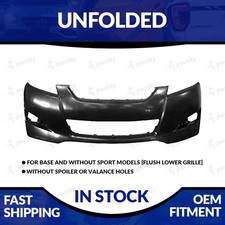 New Primed 2009-2014 Toyota Matrix Unfolded Front Bumper Wo Spoiler Holes