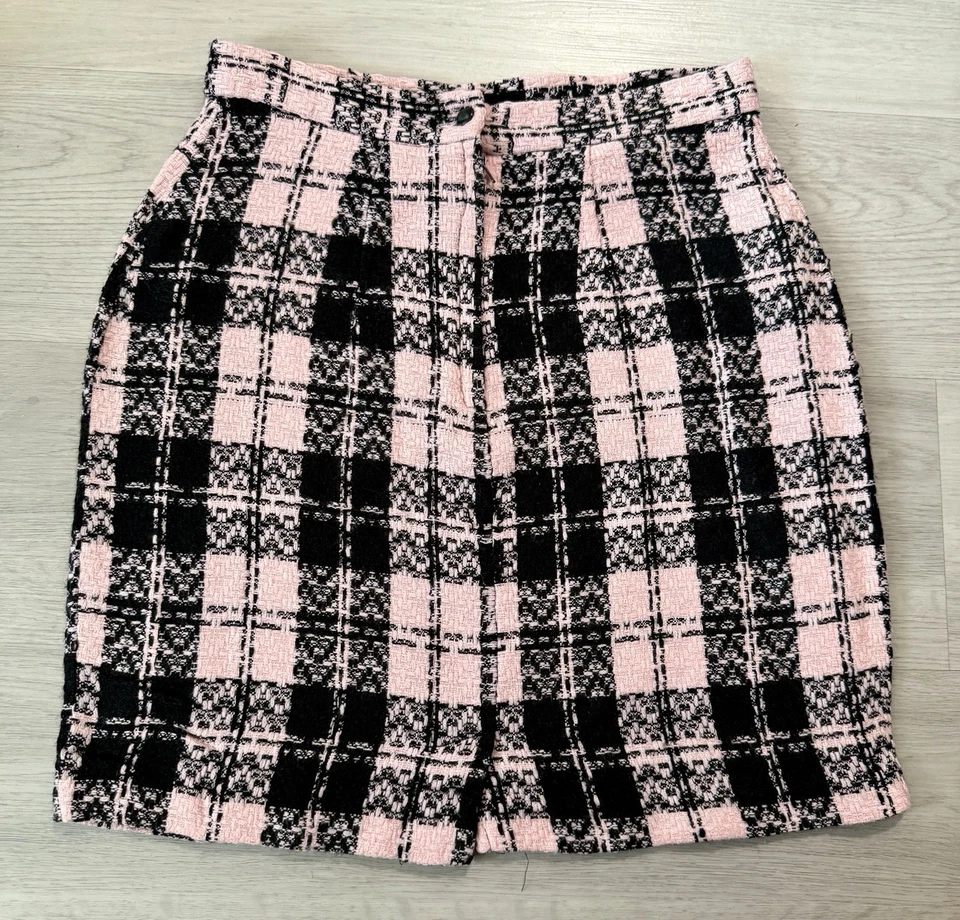 My Michelle винтажный Y2K розовый клетку эластичный мини юбка невежественный девяностых размер 9/10 - Изображение 3 из 4