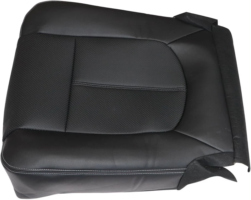 Front Passenger Side Bottom Seat Cover Charcoal Black Replacement - Image 4 of 4